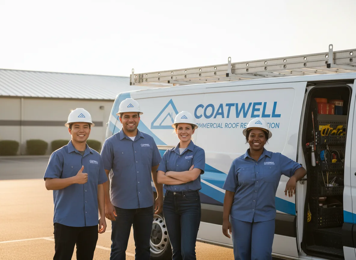 Commercial roof coating company in Prairie City, IL